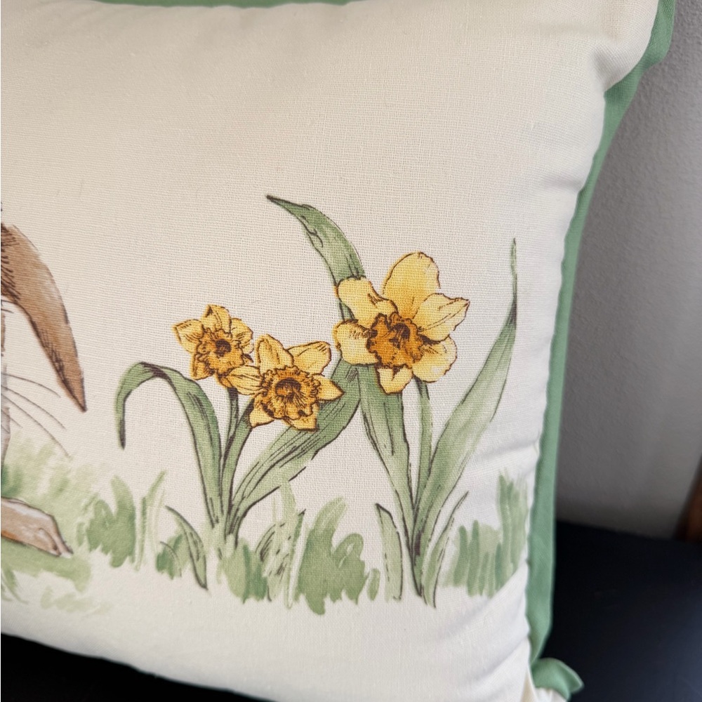Pottery Barn Easter Bunny Spring Decorative Pillow - Picture 3 of 7